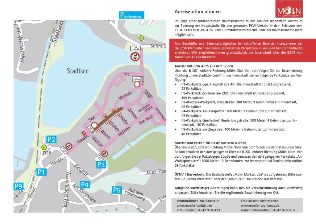 Apartment Zentral Gelegenes Ferienzimmer Möllner Seestrasse Mölln